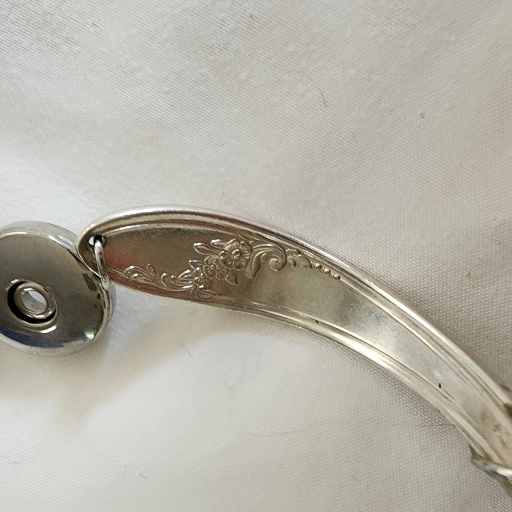 Silver Antique Silverware Spoon Bracelet - image 4